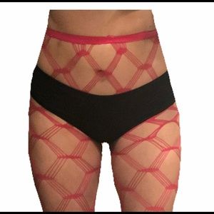 Dark pink Fishnets
